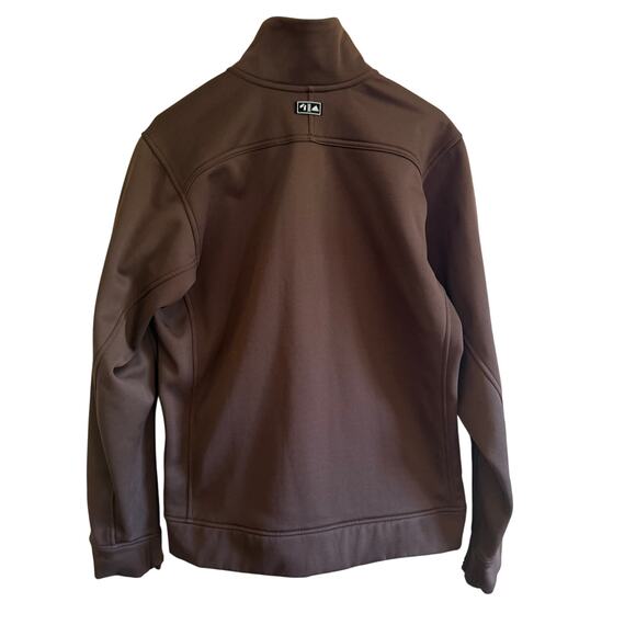 Adidas ClimaWarm Brown Full Zip Jacket Men’s SZ M Thumbholes Outdoor Activewear - Picture 2 of 12